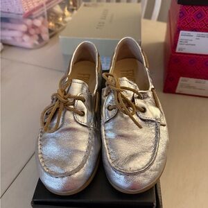 FRYE AND CO. Silver Loafers